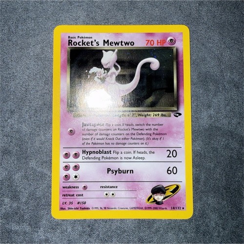Rocket mewtwo 132 holo - mewtwo,