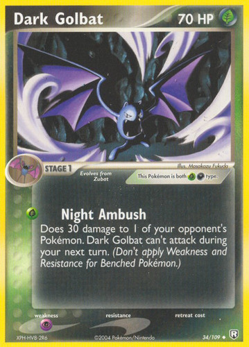 Dark golbat 109 uncommon - golbat,