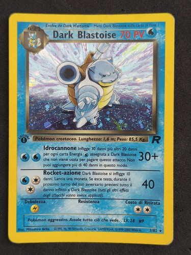 Dark blastoise holo prima - 3/82,