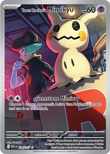 Team rocket mimikyu 238 217 - team, 238/217